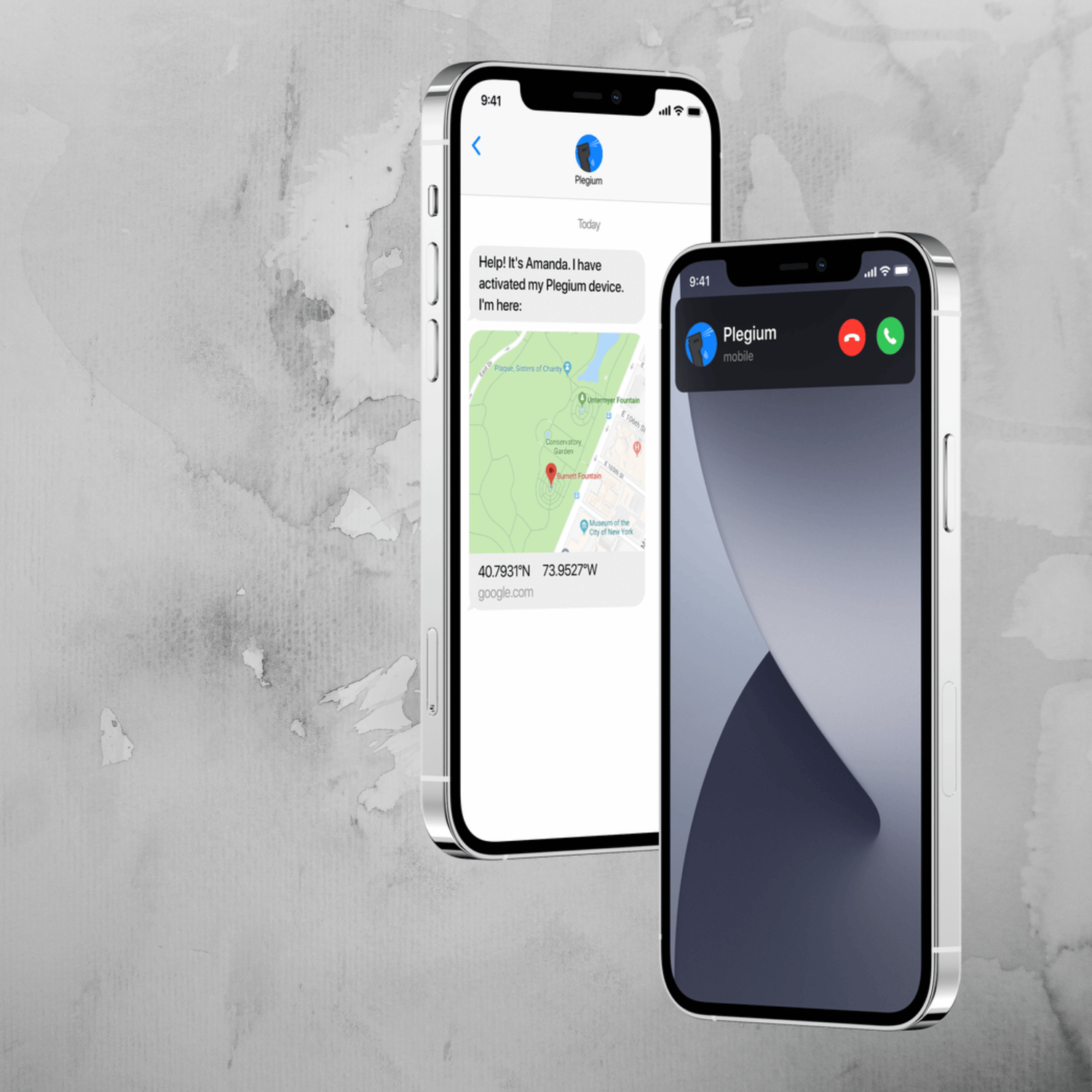 Als je de AlarmSpray activeert ontvangen vijf contacten direct een spraakoproep en een sms met je locatie